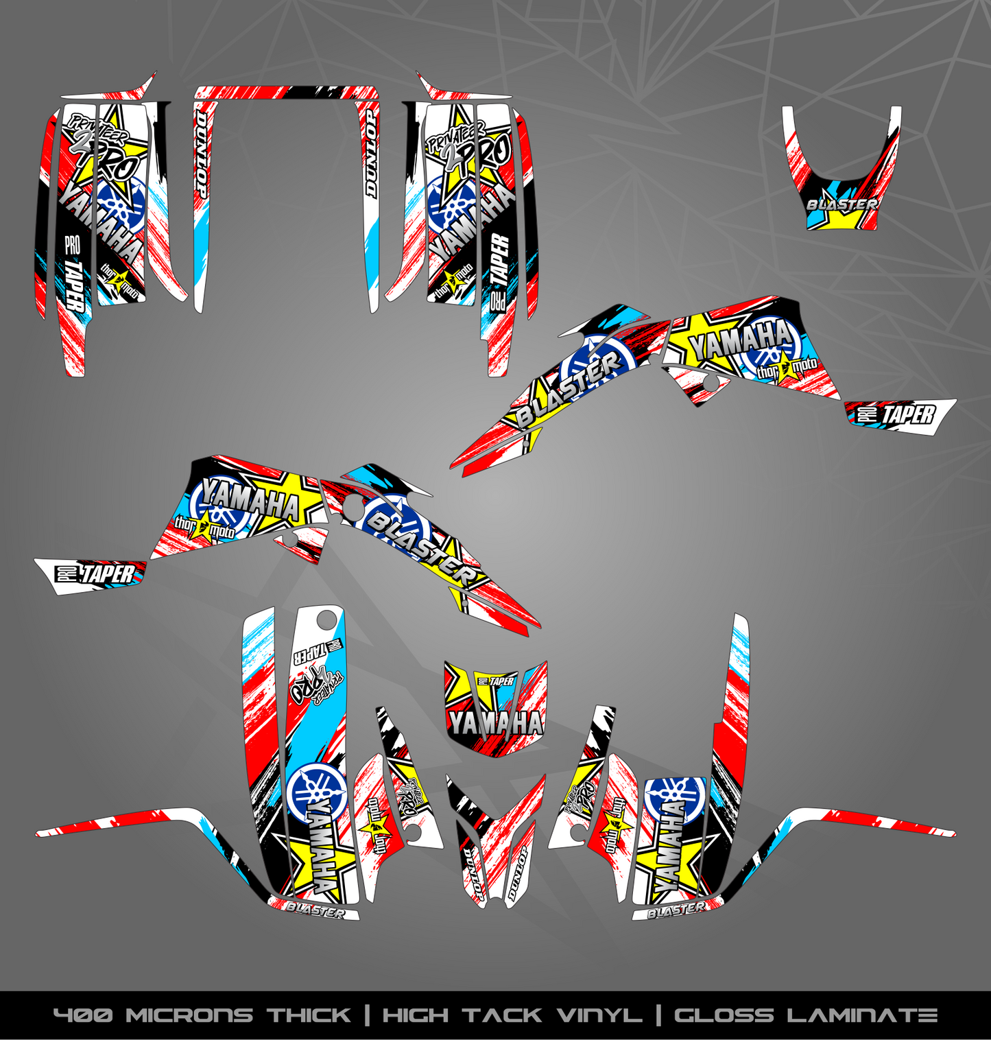 Full Sticker Kit for Yamaha Blaster 200 (2003-2006)