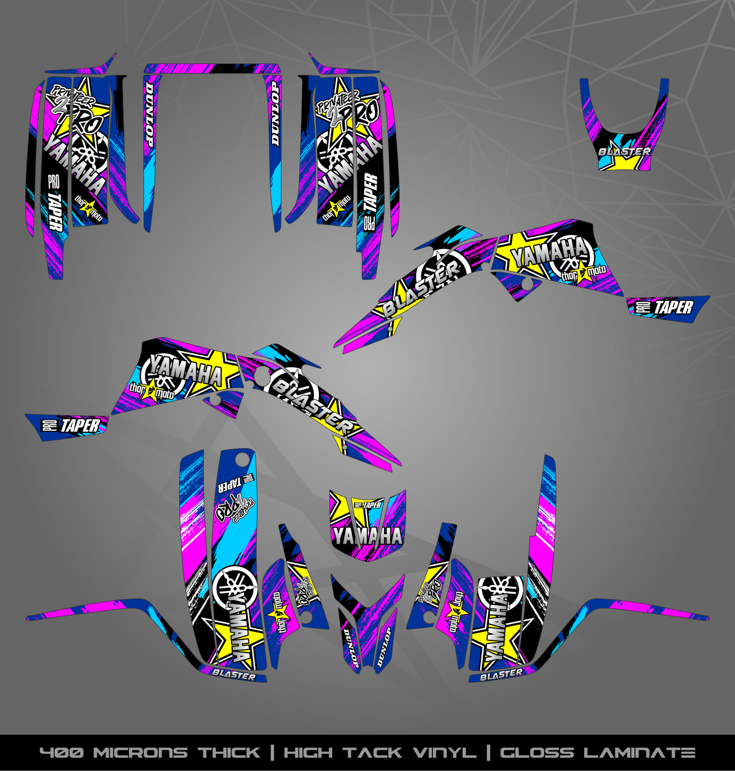 Full Sticker Kit for Yamaha Blaster 200 (2003-2006)