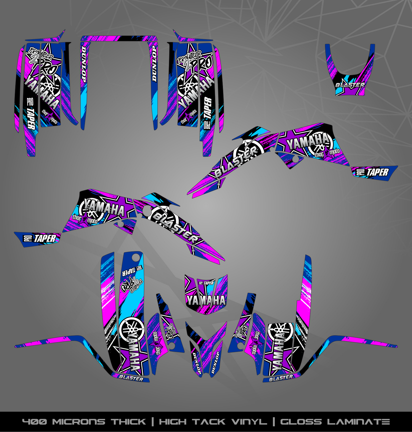 Full Sticker Kit for Yamaha Blaster 200 (2003-2006)
