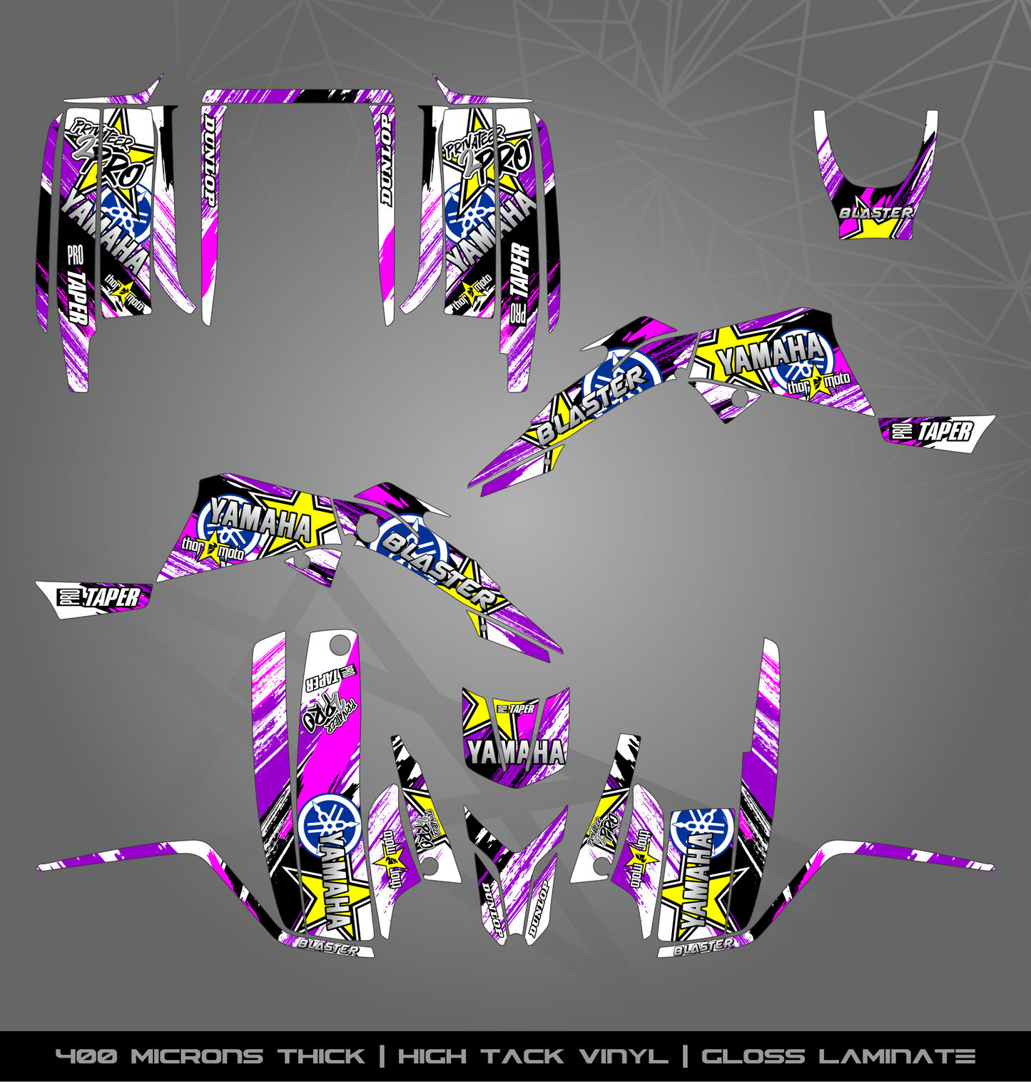 Full Sticker Kit for Yamaha Blaster 200 (2003-2006)
