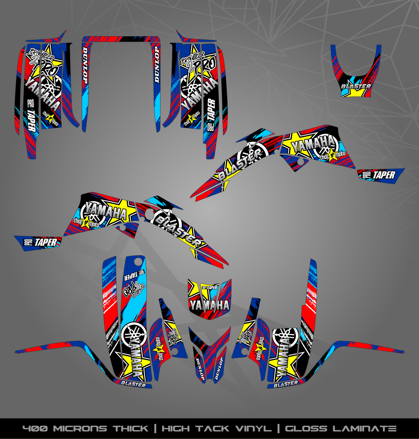 Full Sticker Kit for Yamaha Blaster 200 (2003-2006)
