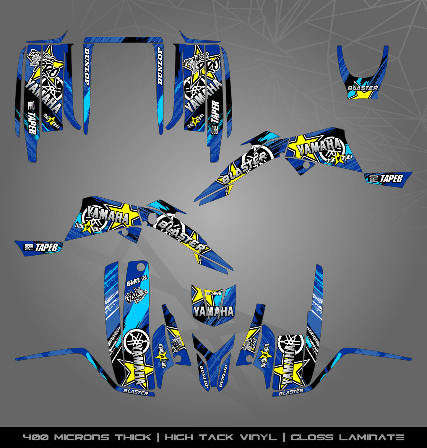Full Sticker Kit for Yamaha Blaster 200 (2003-2006)
