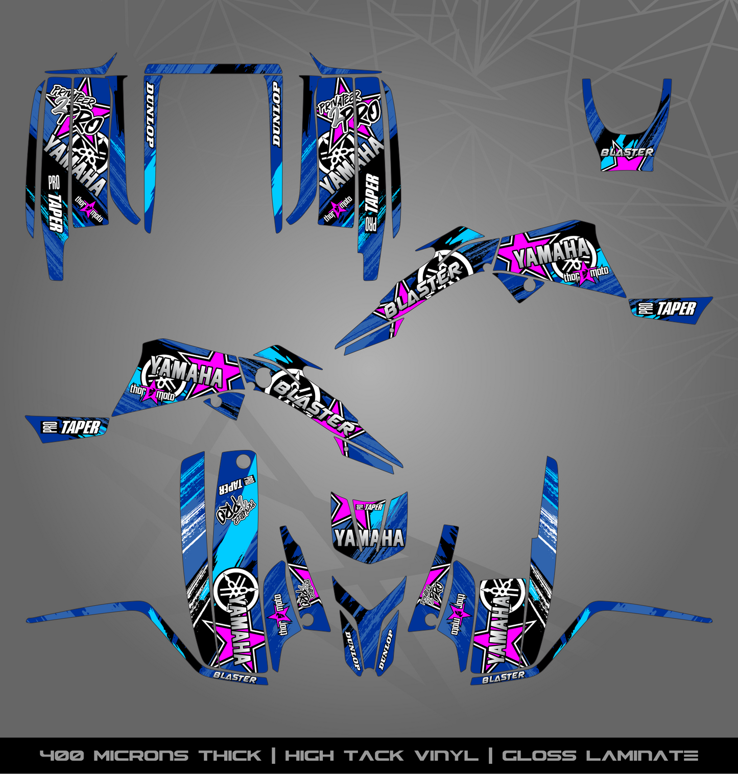 Full Sticker Kit for Yamaha Blaster 200 (2003-2006)