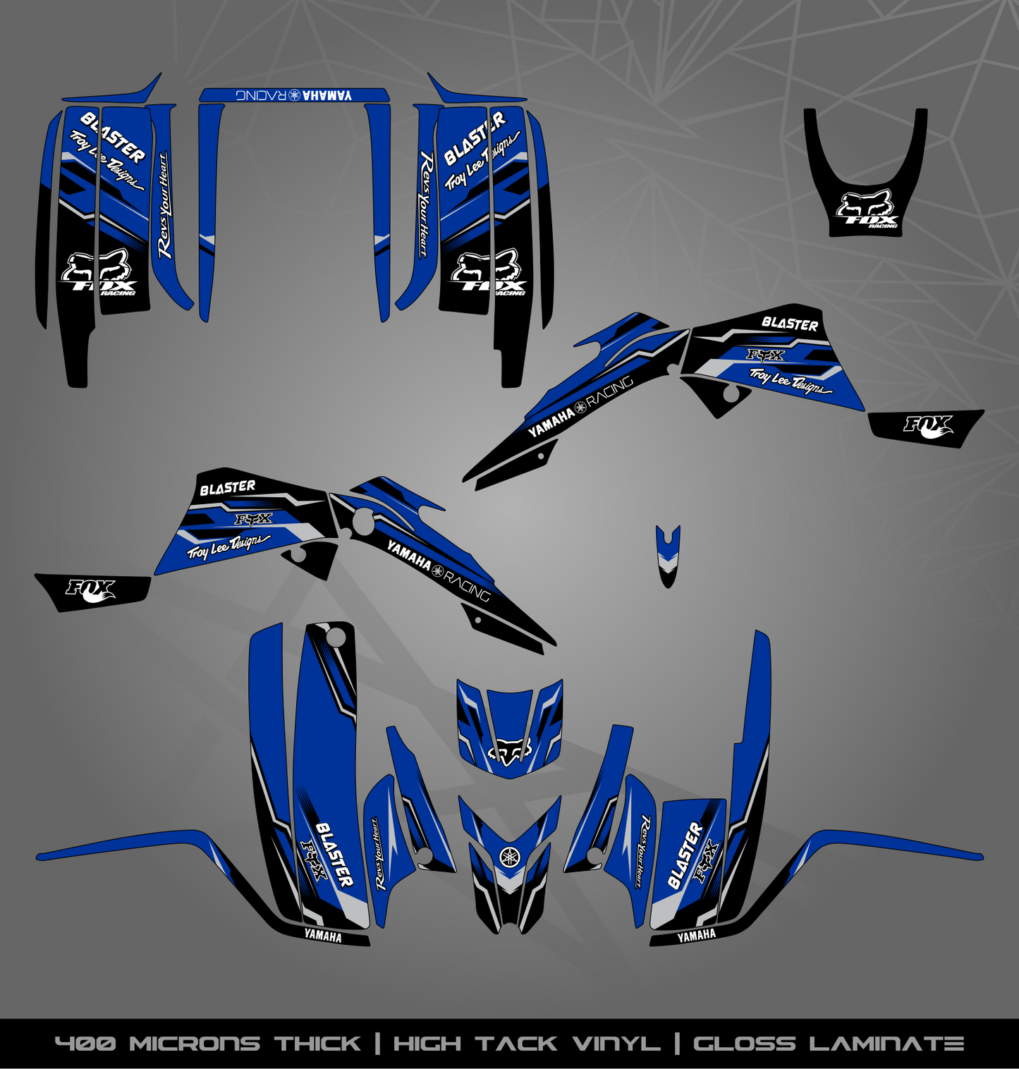 Full Sticker Kit for Yamaha Blaster 200 (2003-2006)