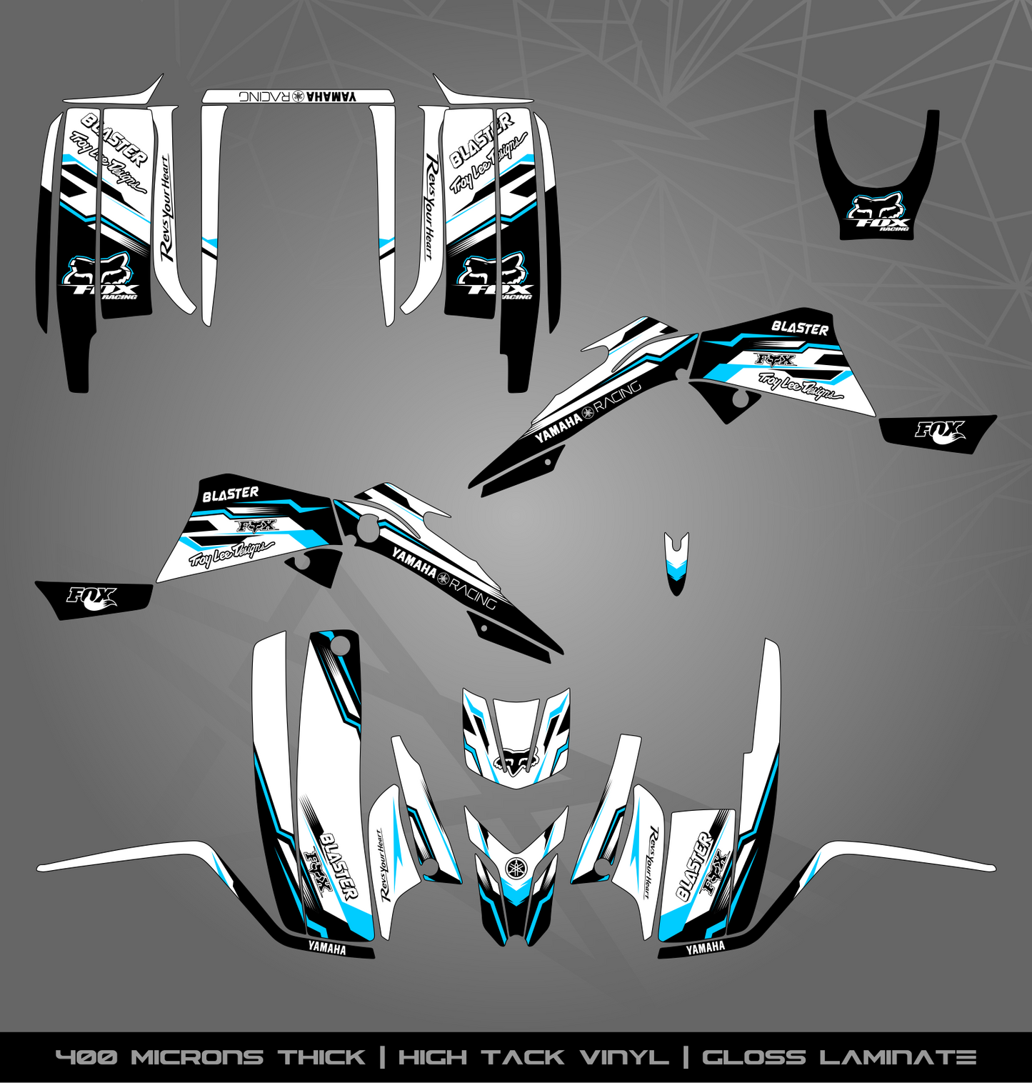 Full Sticker Kit for Yamaha Blaster 200 (2003-2006)