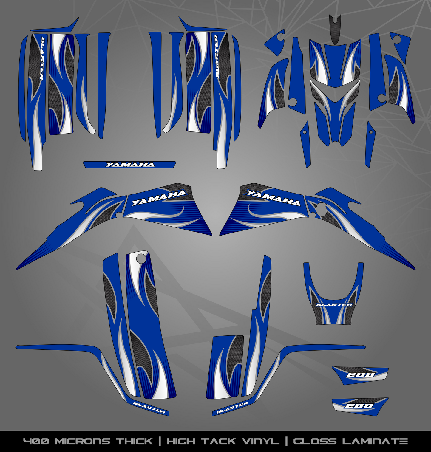 Full Sticker Kit for Yamaha Blaster 200 (2003-2006)