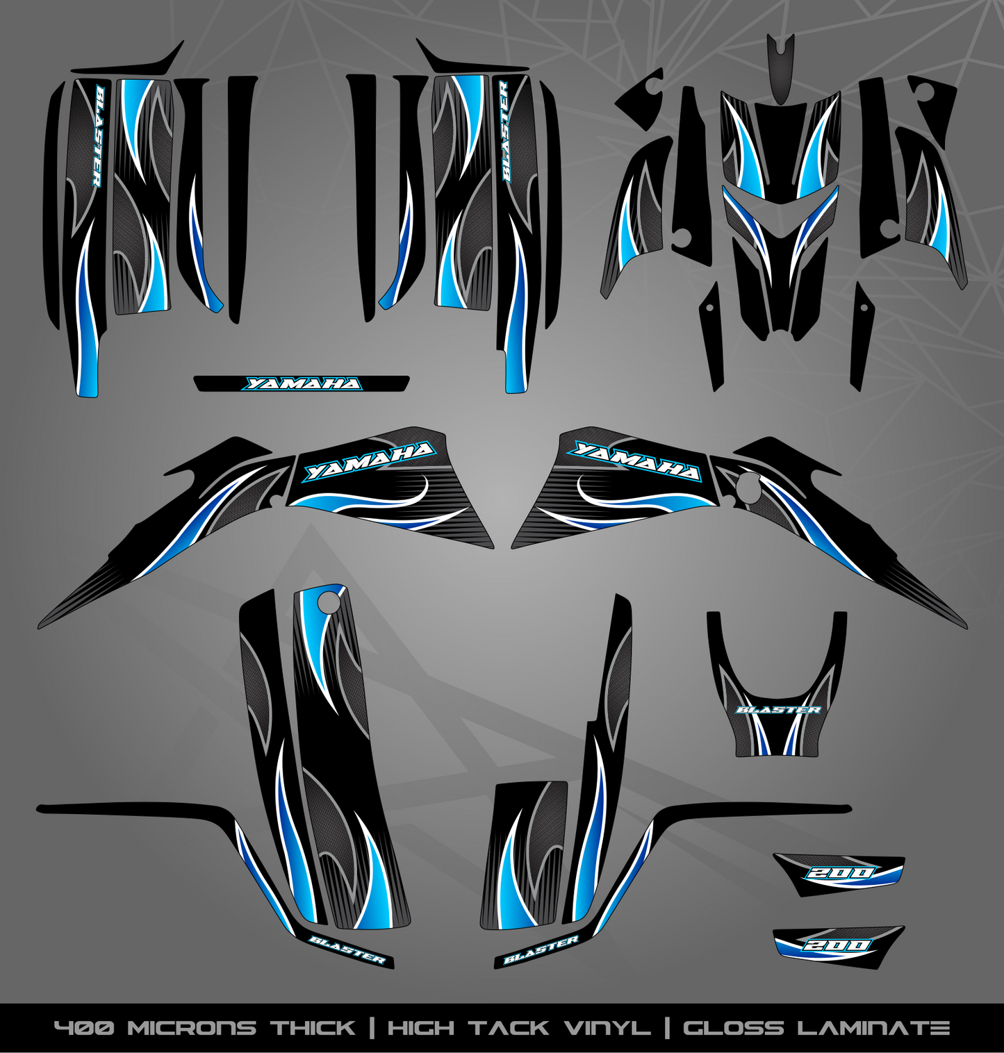 Full Sticker Kit for Yamaha Blaster 200 (2003-2006)