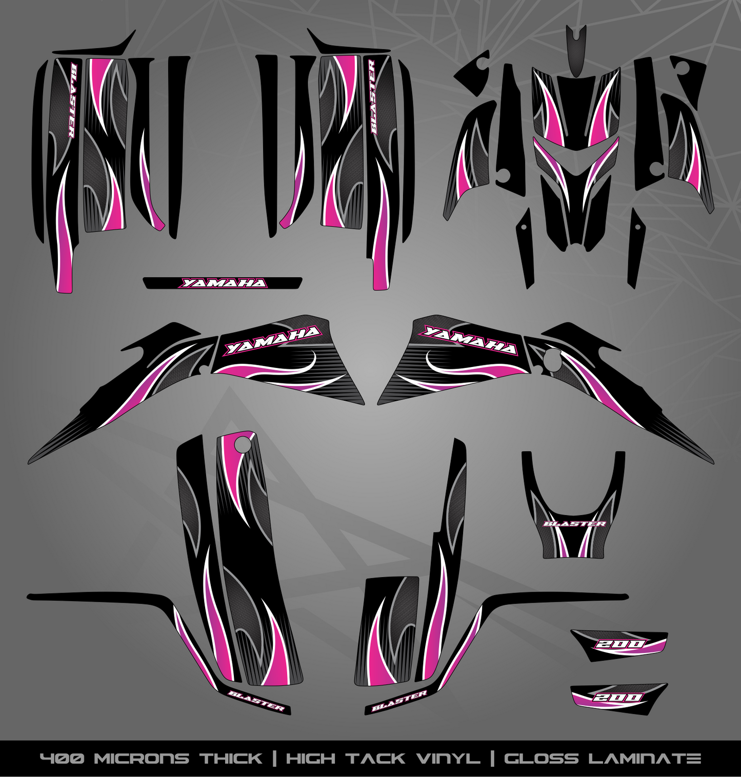 Full Sticker Kit for Yamaha Blaster 200 (2003-2006)