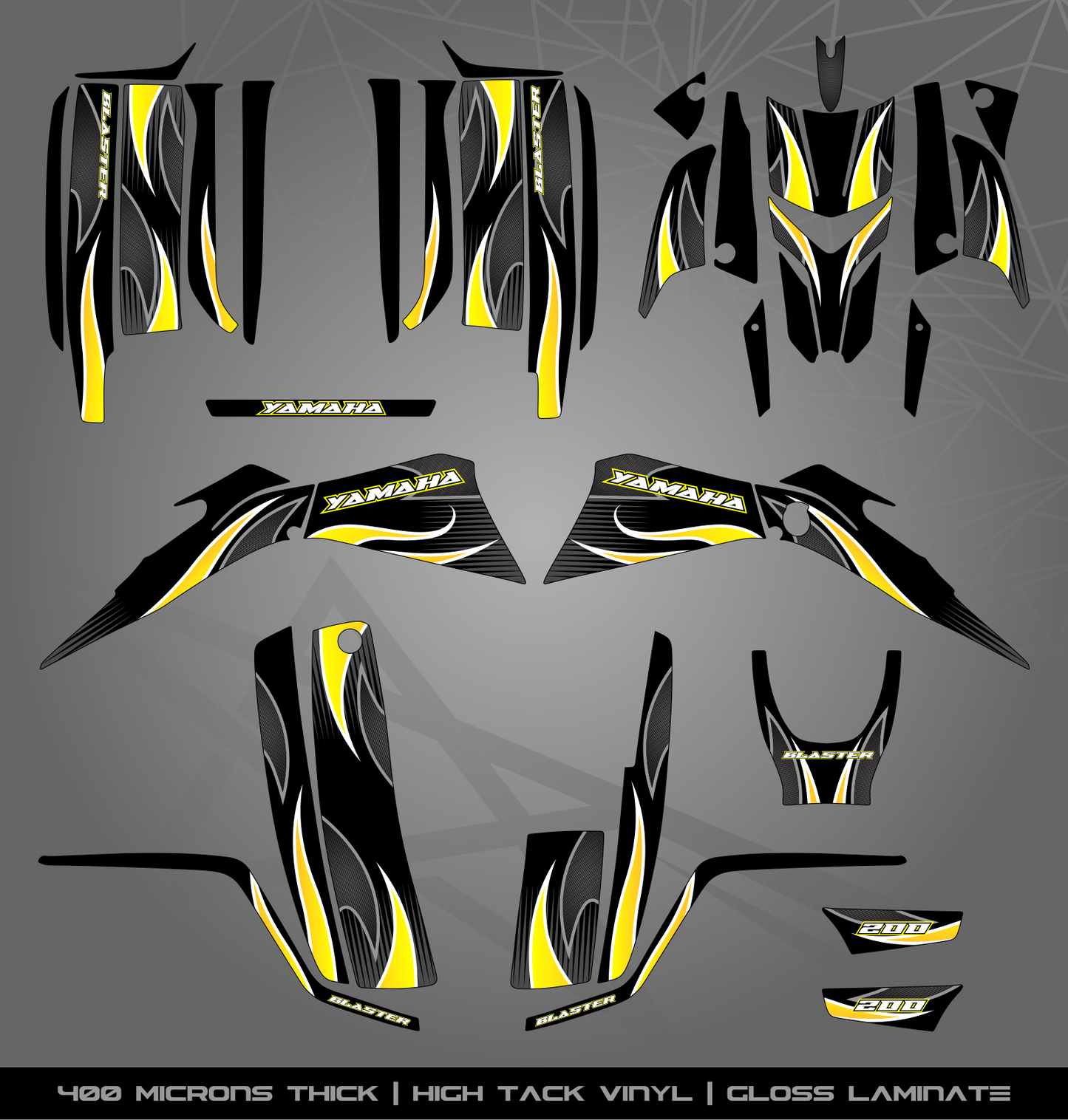 Full Sticker Kit for Yamaha Blaster 200 (2003-2006)