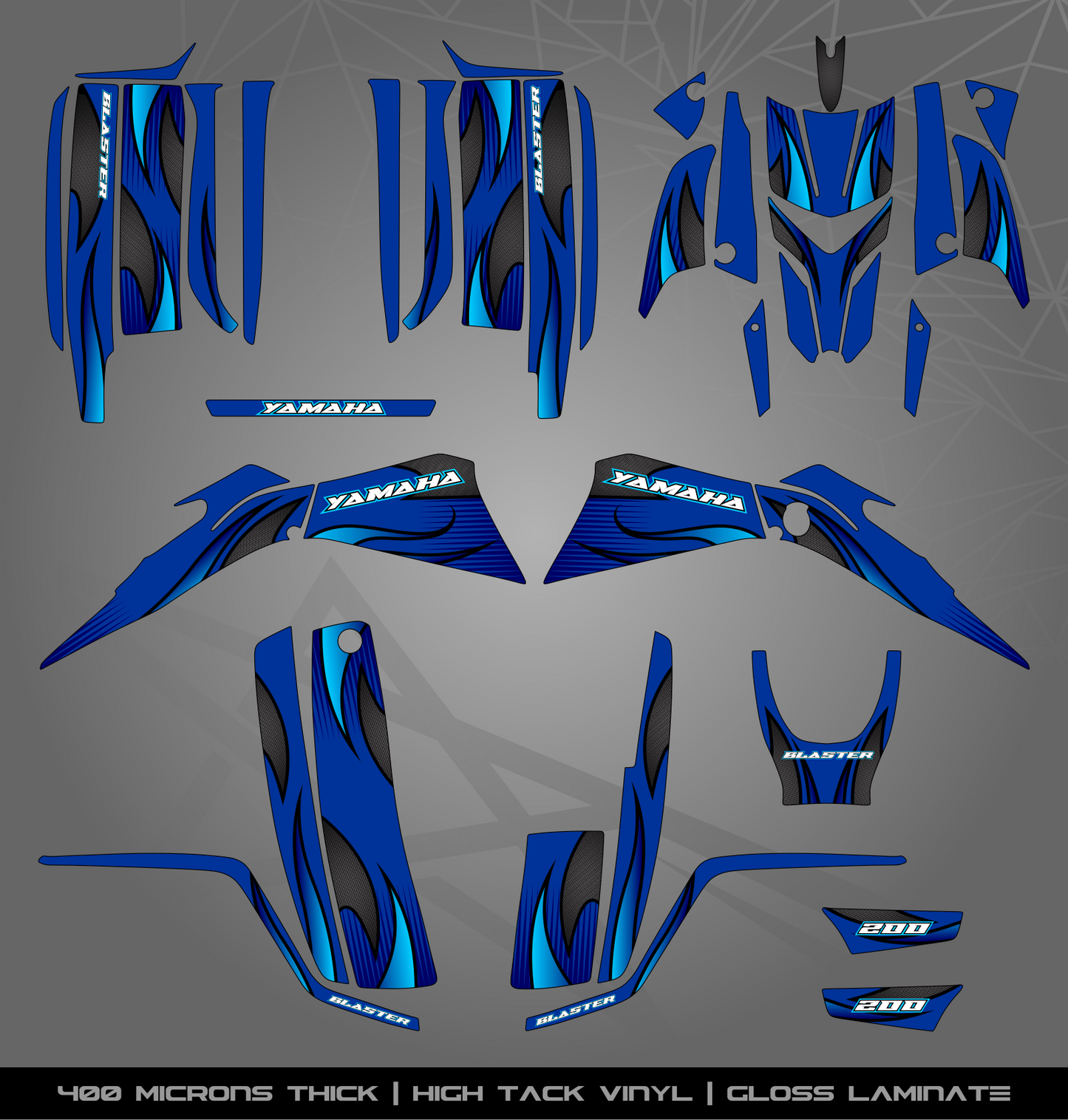 Full Sticker Kit for Yamaha Blaster 200 (2003-2006)