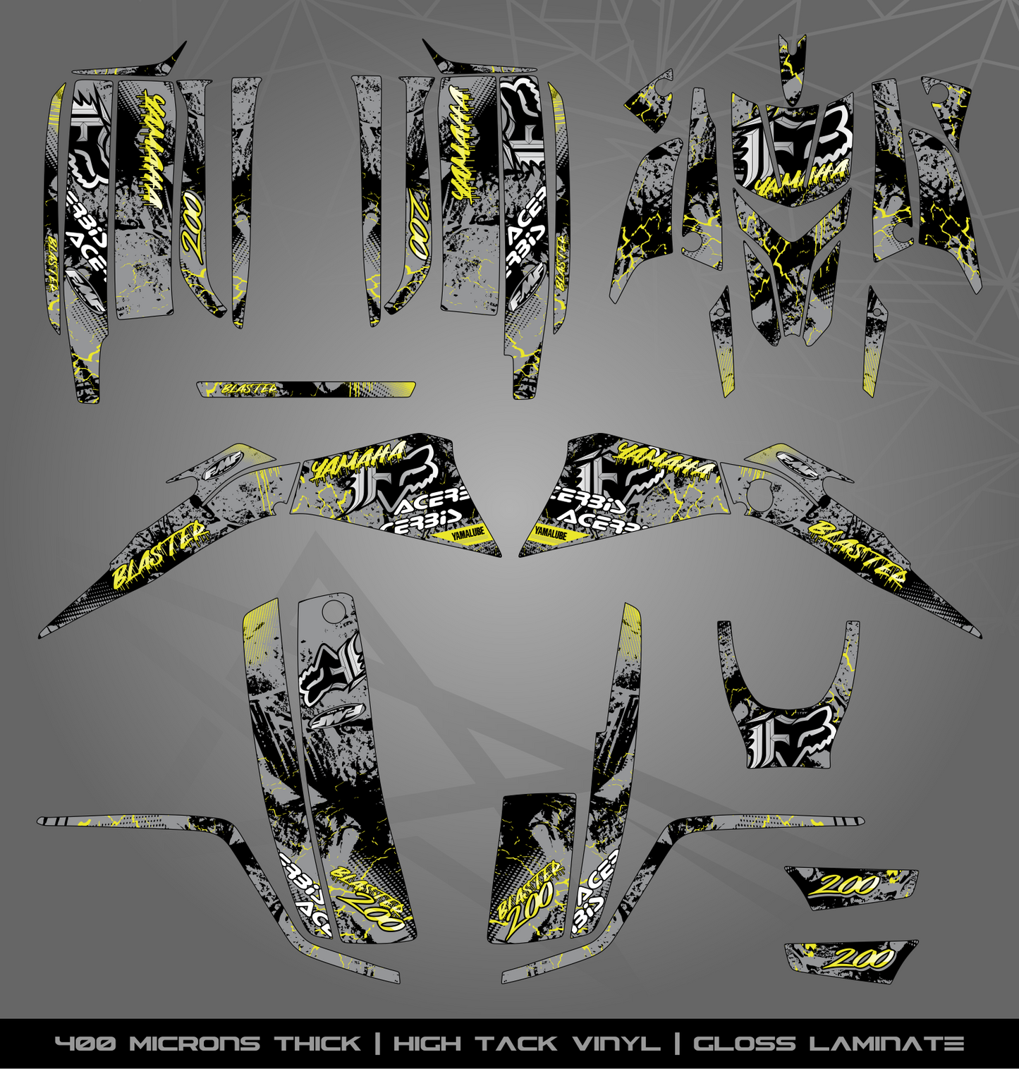 Full Sticker Kit for Yamaha Blaster 200 (2003-2006)