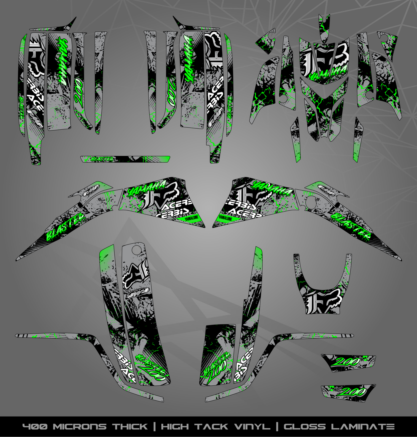Full Sticker Kit for Yamaha Blaster 200 (2003-2006)
