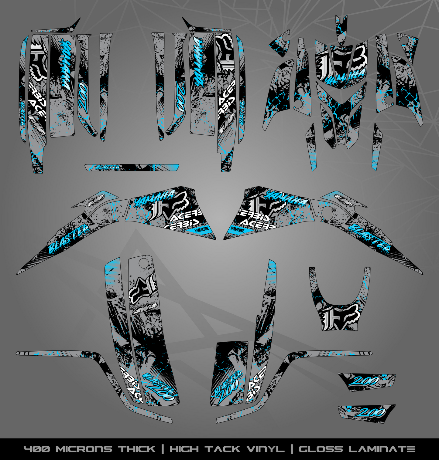 Full Sticker Kit for Yamaha Blaster 200 (2003-2006)