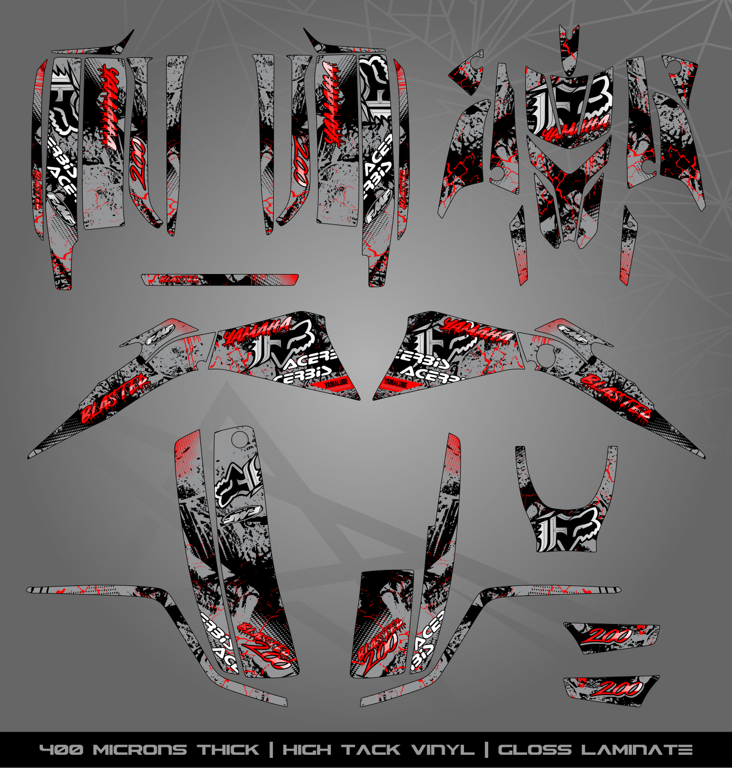 Full Sticker Kit for Yamaha Blaster 200 (2003-2006)