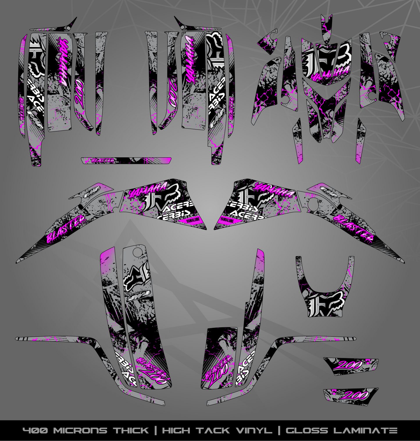 Full Sticker Kit for Yamaha Blaster 200 (2003-2006)