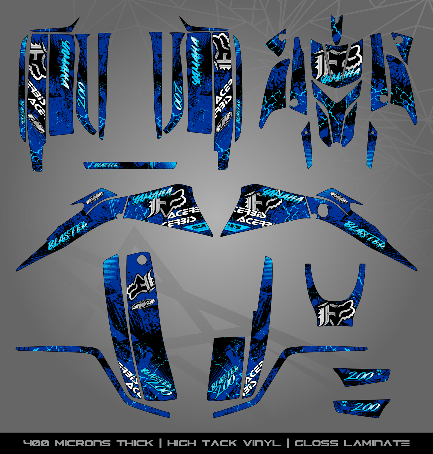 Full Sticker Kit for Yamaha Blaster 200 (2003-2006)