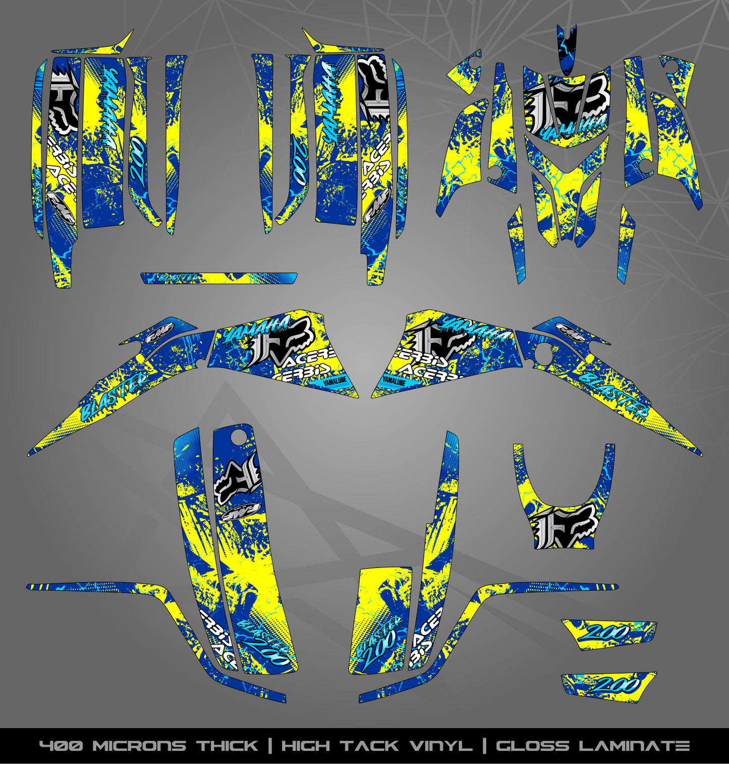 Full Sticker Kit for Yamaha Blaster 200 (2003-2006)