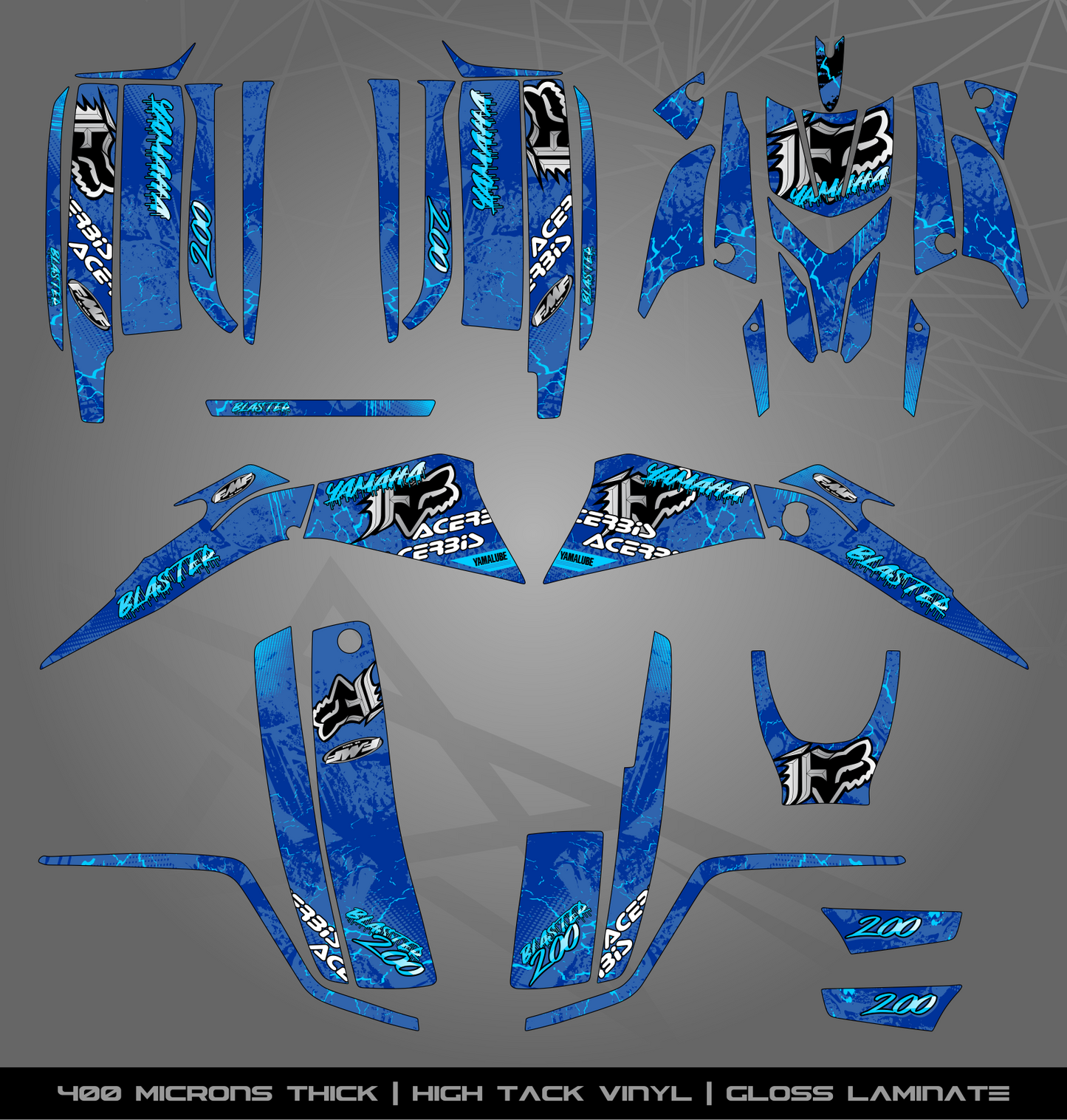 Full Sticker Kit for Yamaha Blaster 200 (2003-2006)