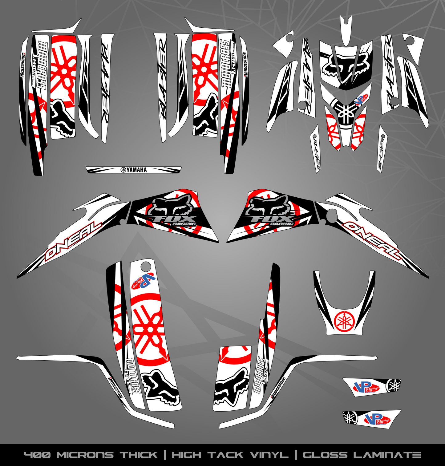 Full Sticker Kit for Yamaha Blaster 200 (2003-2006)