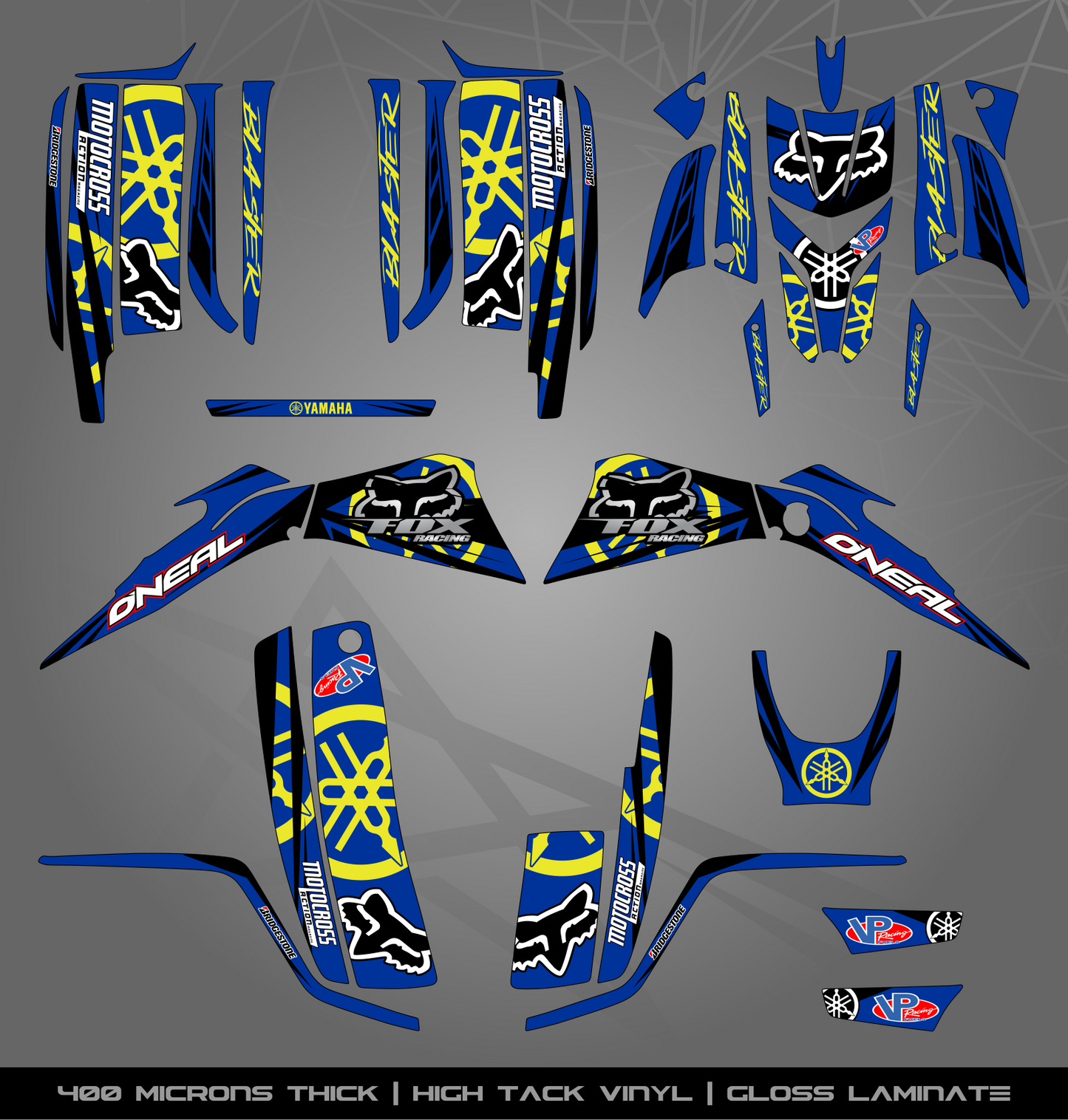 Full Sticker Kit for Yamaha Blaster 200 (2003-2006)
