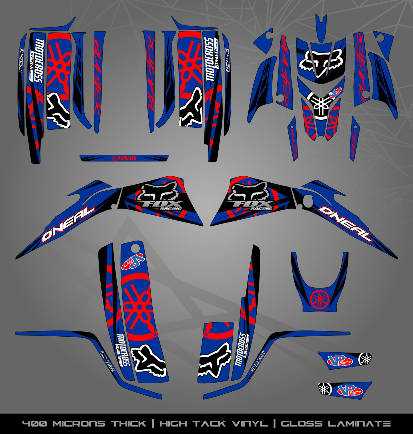 Full Sticker Kit for Yamaha Blaster 200 (2003-2006)