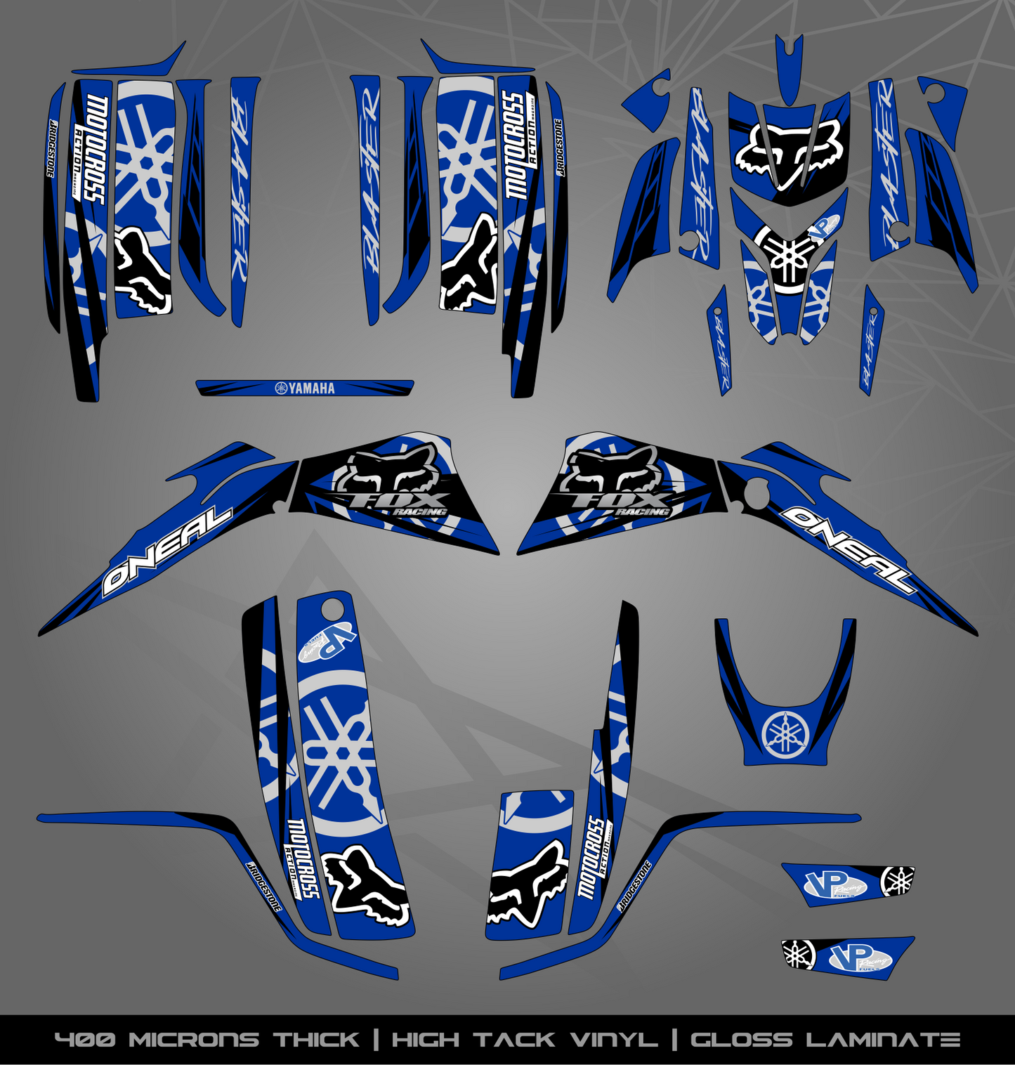 Full Sticker Kit for Yamaha Blaster 200 (2003-2006)