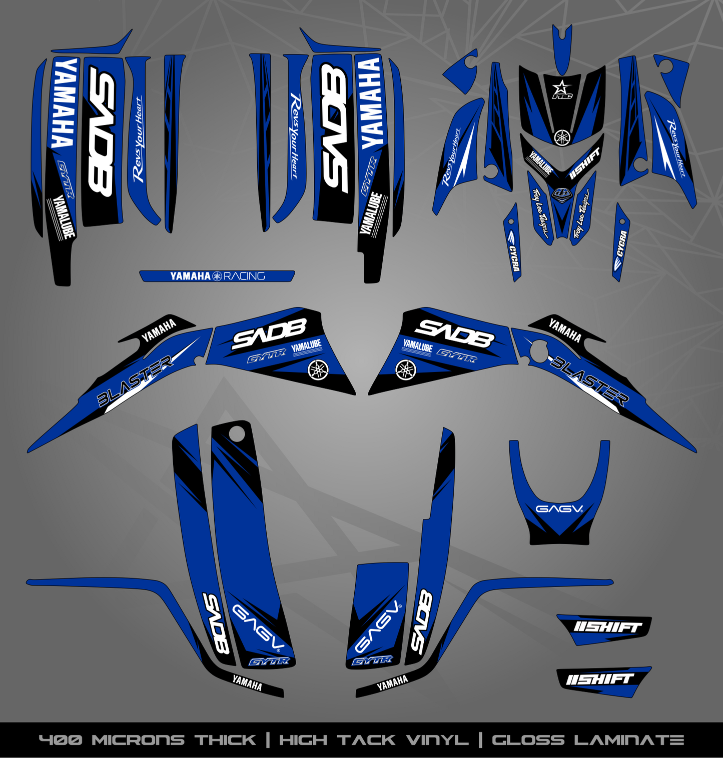 Full Sticker Kit for Yamaha Blaster 200 (2003-2006)