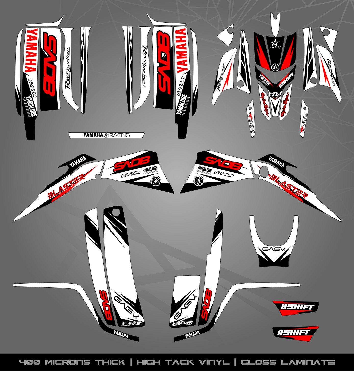 Full Sticker Kit for Yamaha Blaster 200 (2003-2006)
