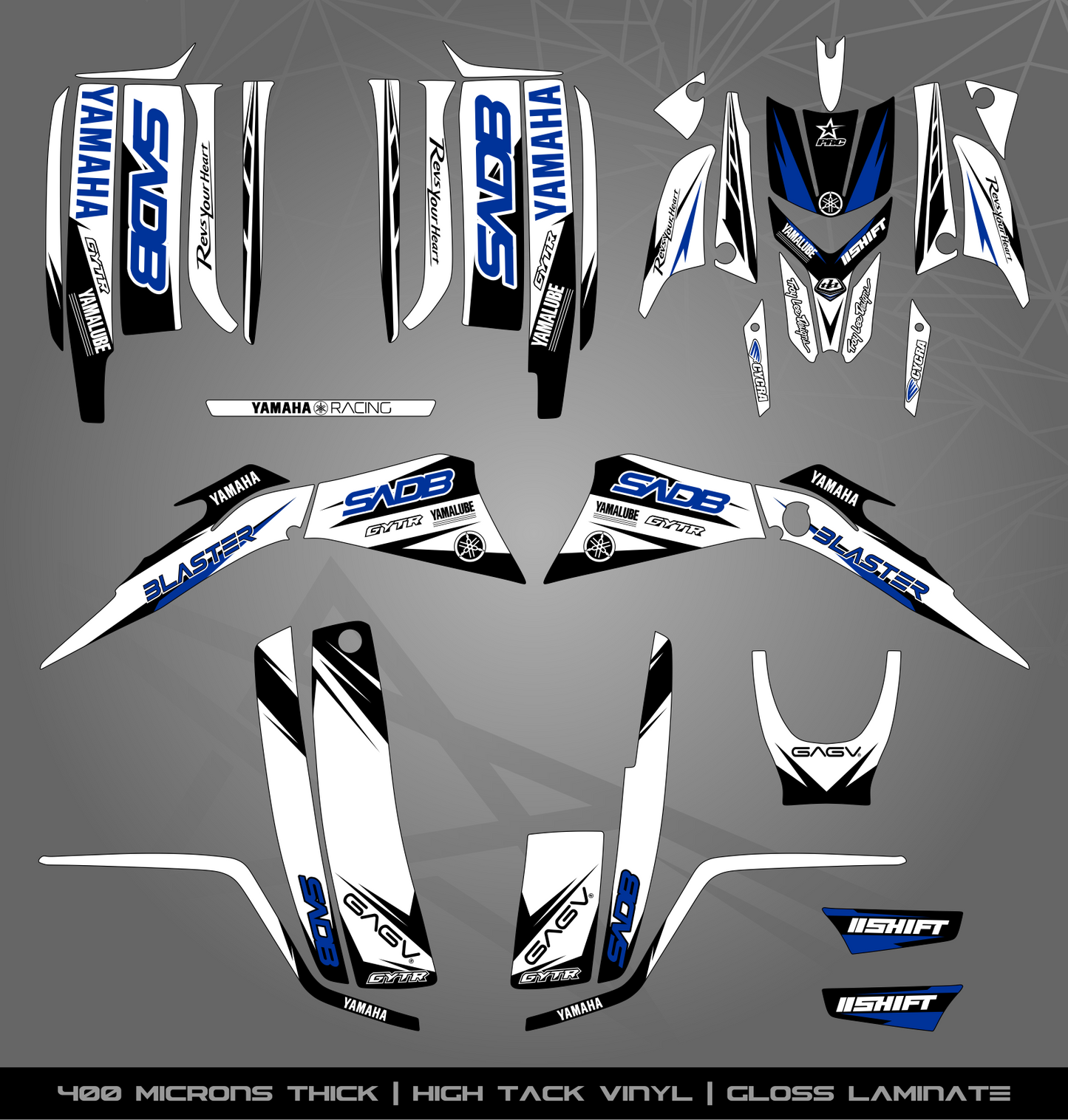 Full Sticker Kit for Yamaha Blaster 200 (2003-2006)