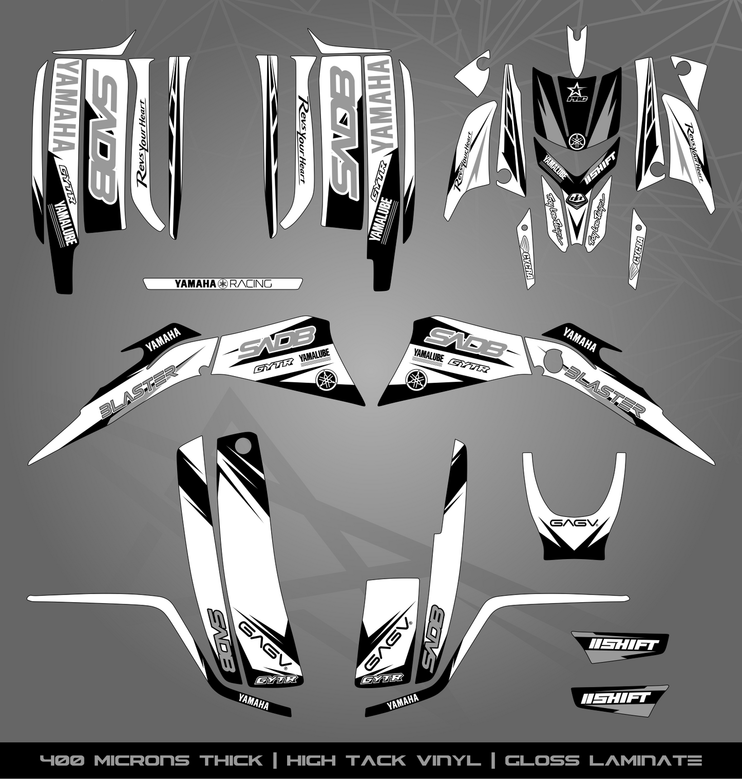 Full Sticker Kit for Yamaha Blaster 200 (2003-2006)