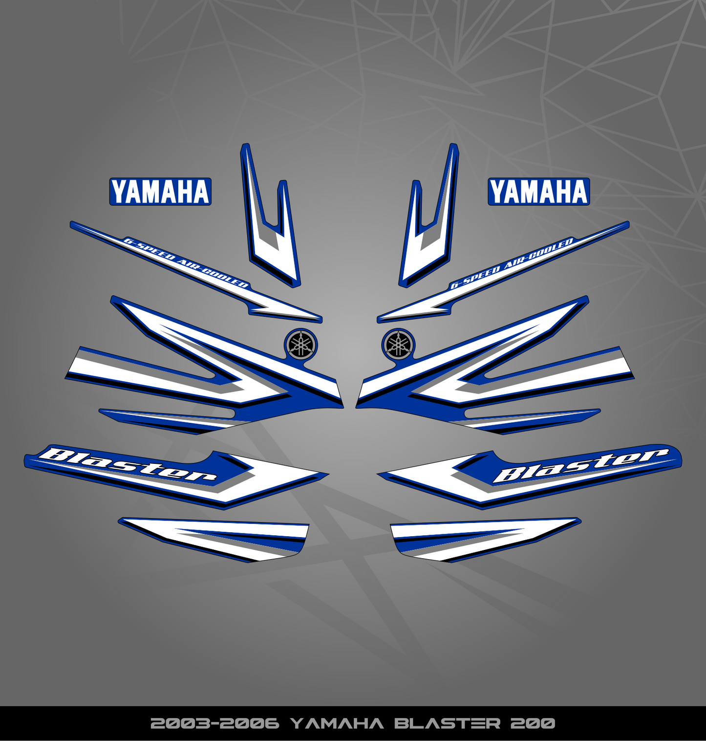 Partial Sticker Kit for Yamaha Blaster 200 (2003-2006)