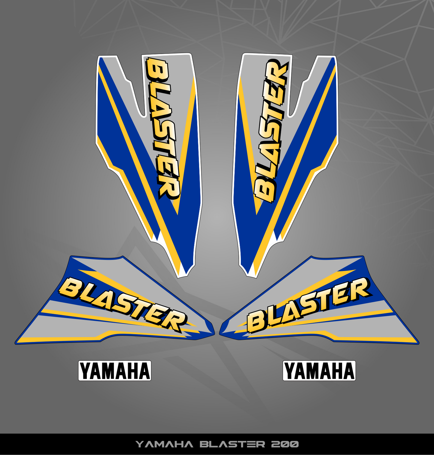 Partial Sticker Kit for Yamaha Blaster 200 (2003-2006)