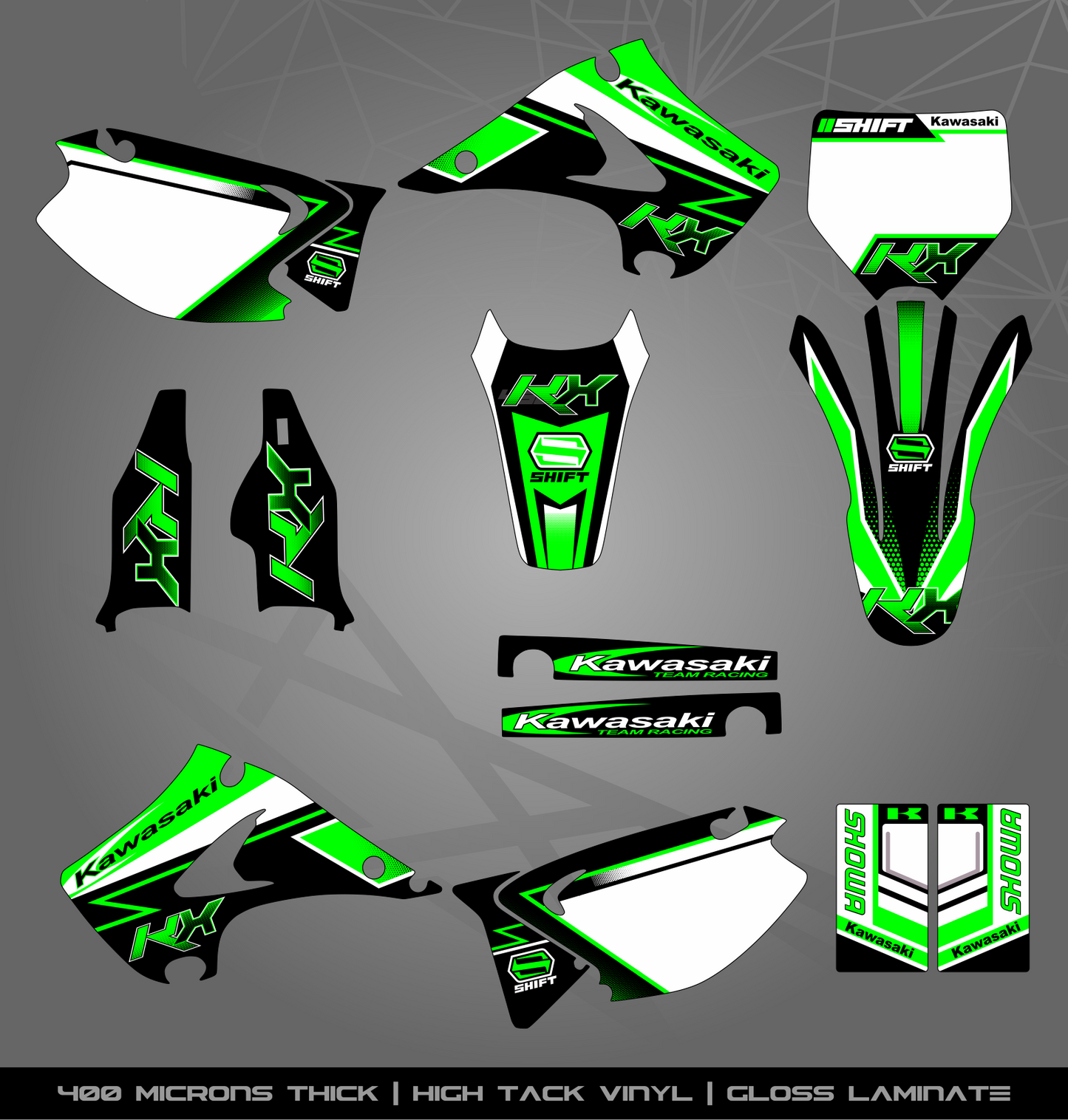 Full Sticker Kit for Kawasaki MX Bikes