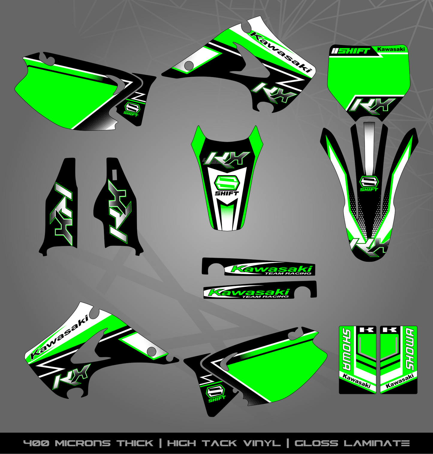 Full Sticker Kit for Kawasaki MX Bikes