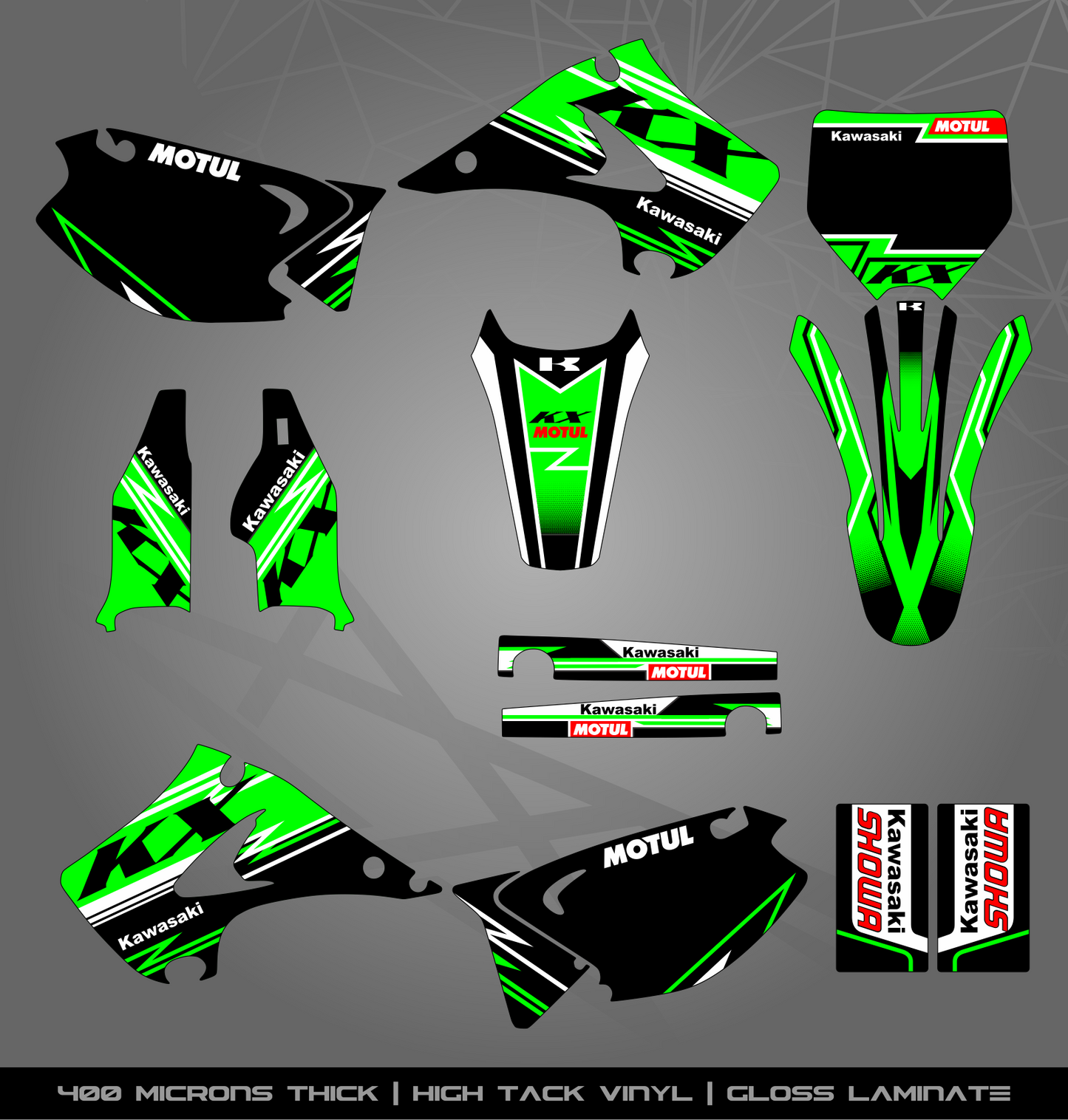 Full Sticker Kit for Kawasaki MX Bikes