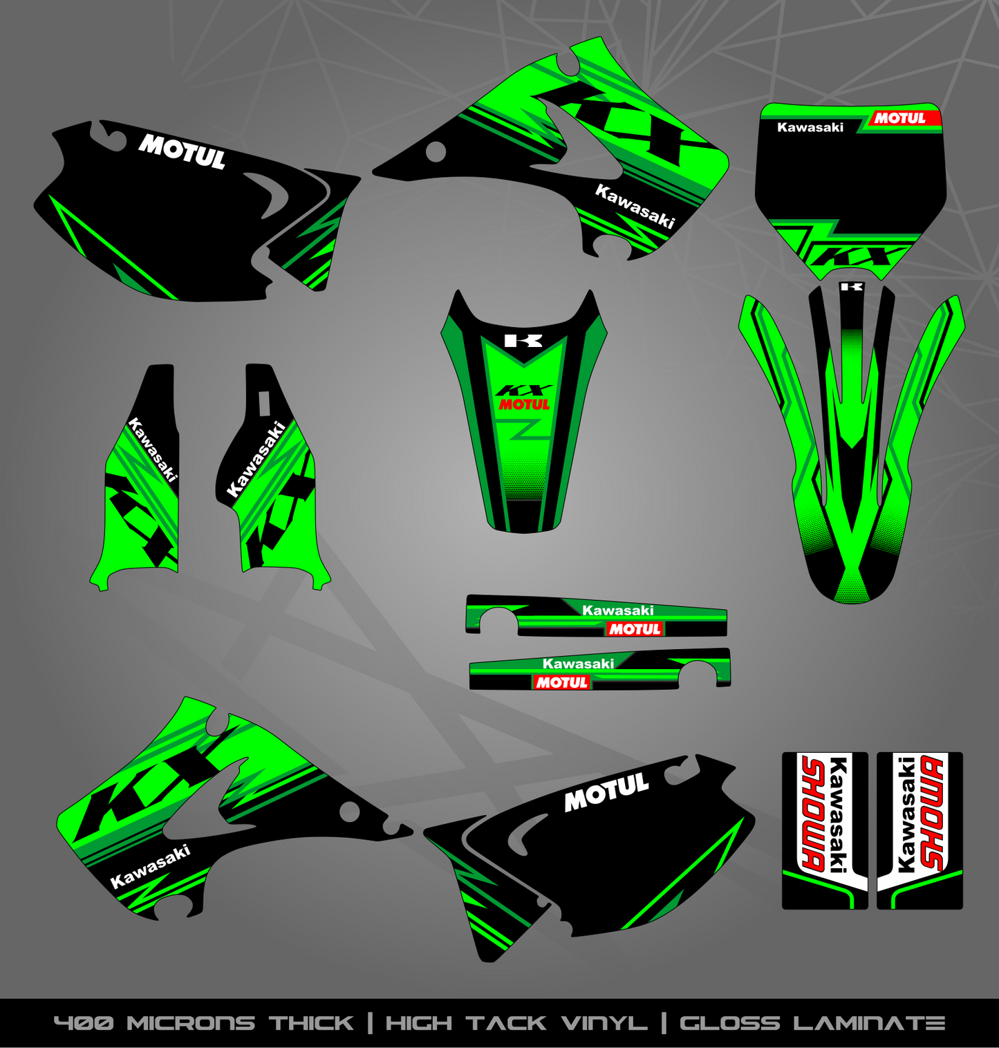 Full Sticker Kit for Kawasaki MX Bikes