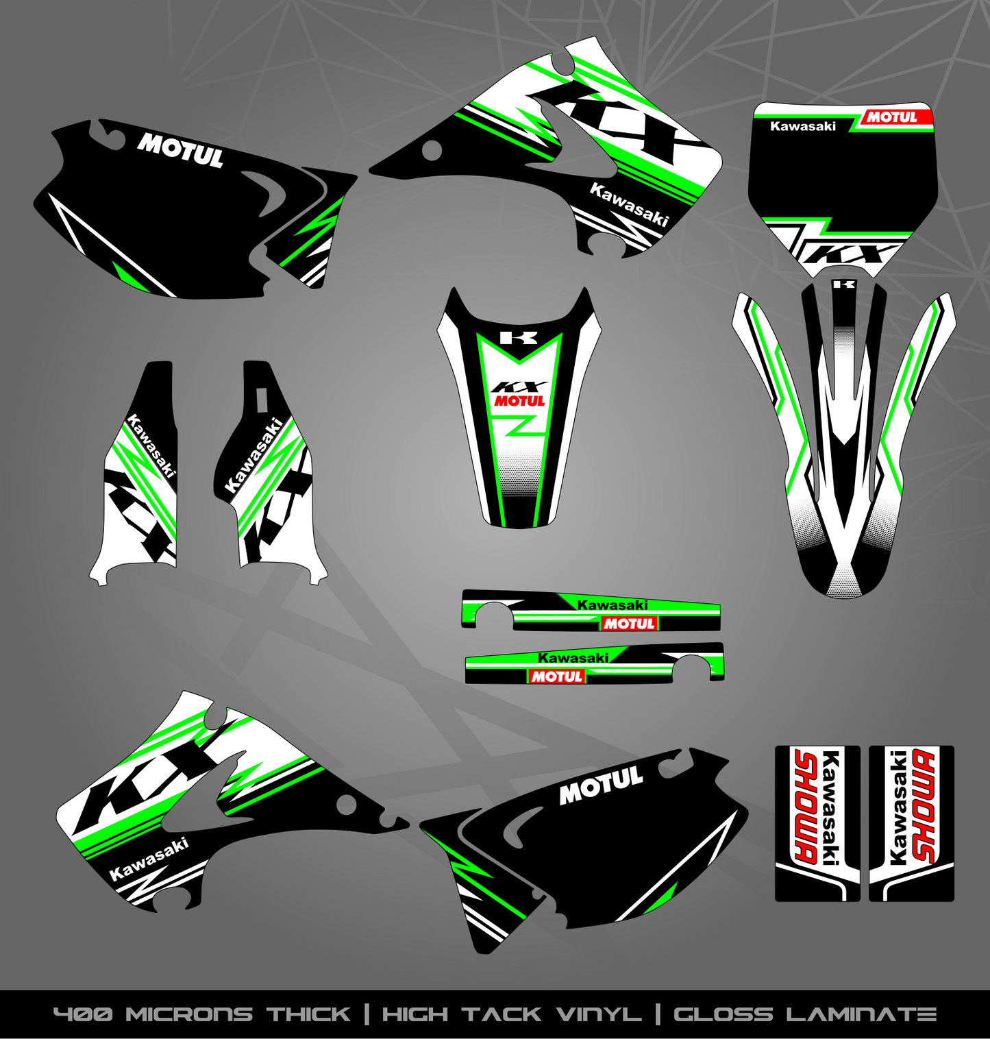 Full Sticker Kit for Kawasaki MX Bikes