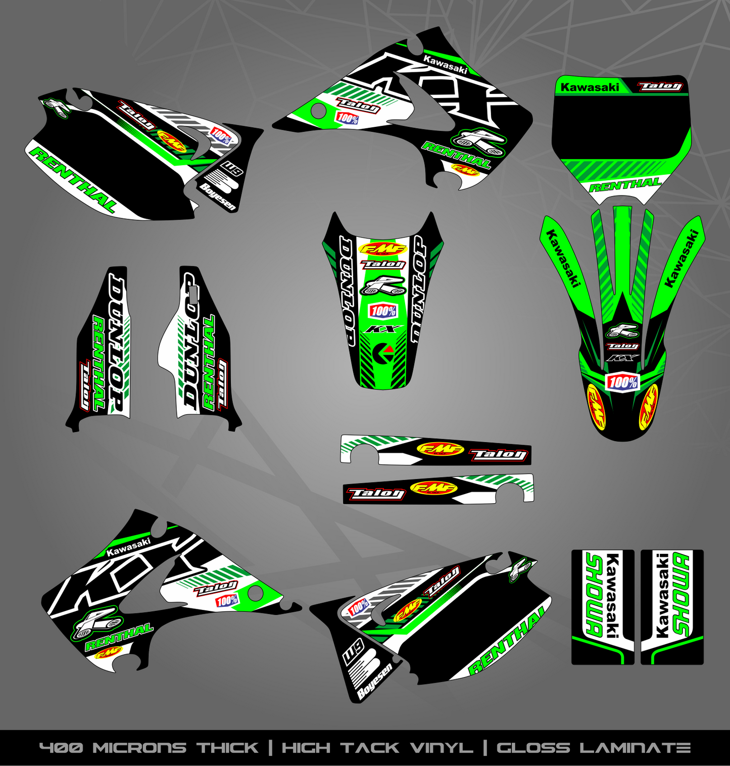 Full Sticker Kit for Kawasaki MX Bikes