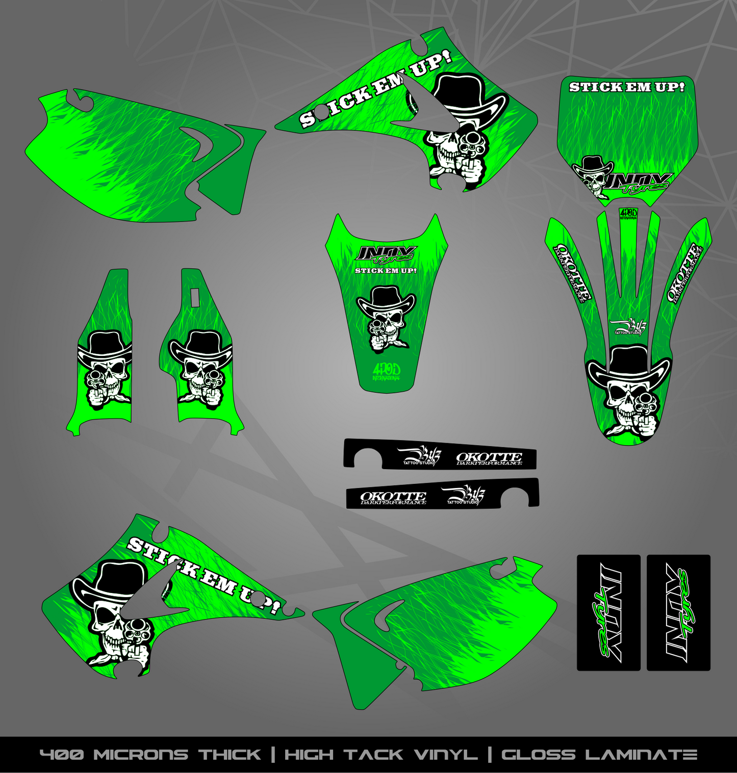 Full Sticker Kit for Kawasaki MX Bikes