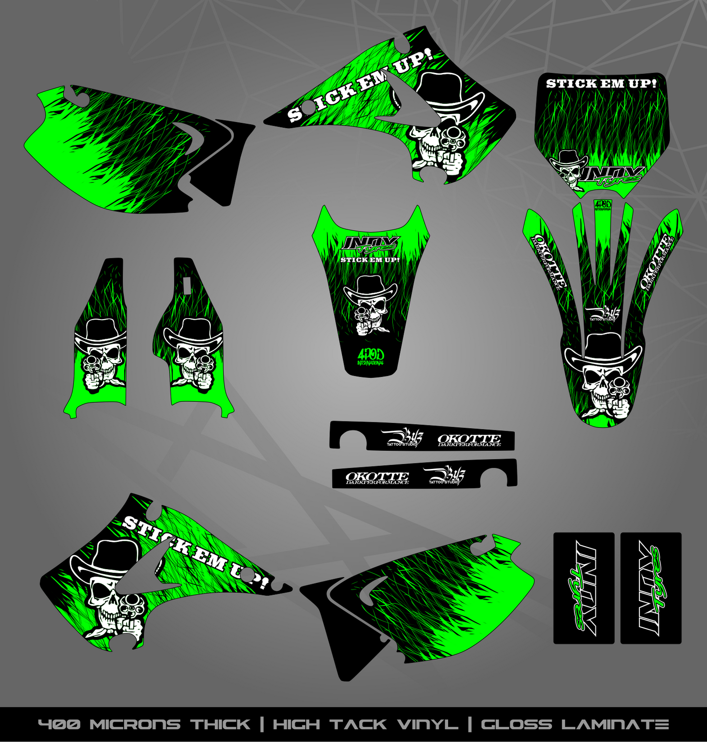 Full Sticker Kit for Kawasaki MX Bikes