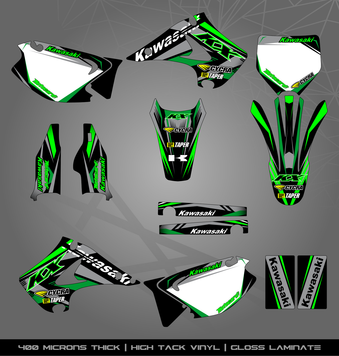 Full Sticker Kit for Kawasaki MX Bikes