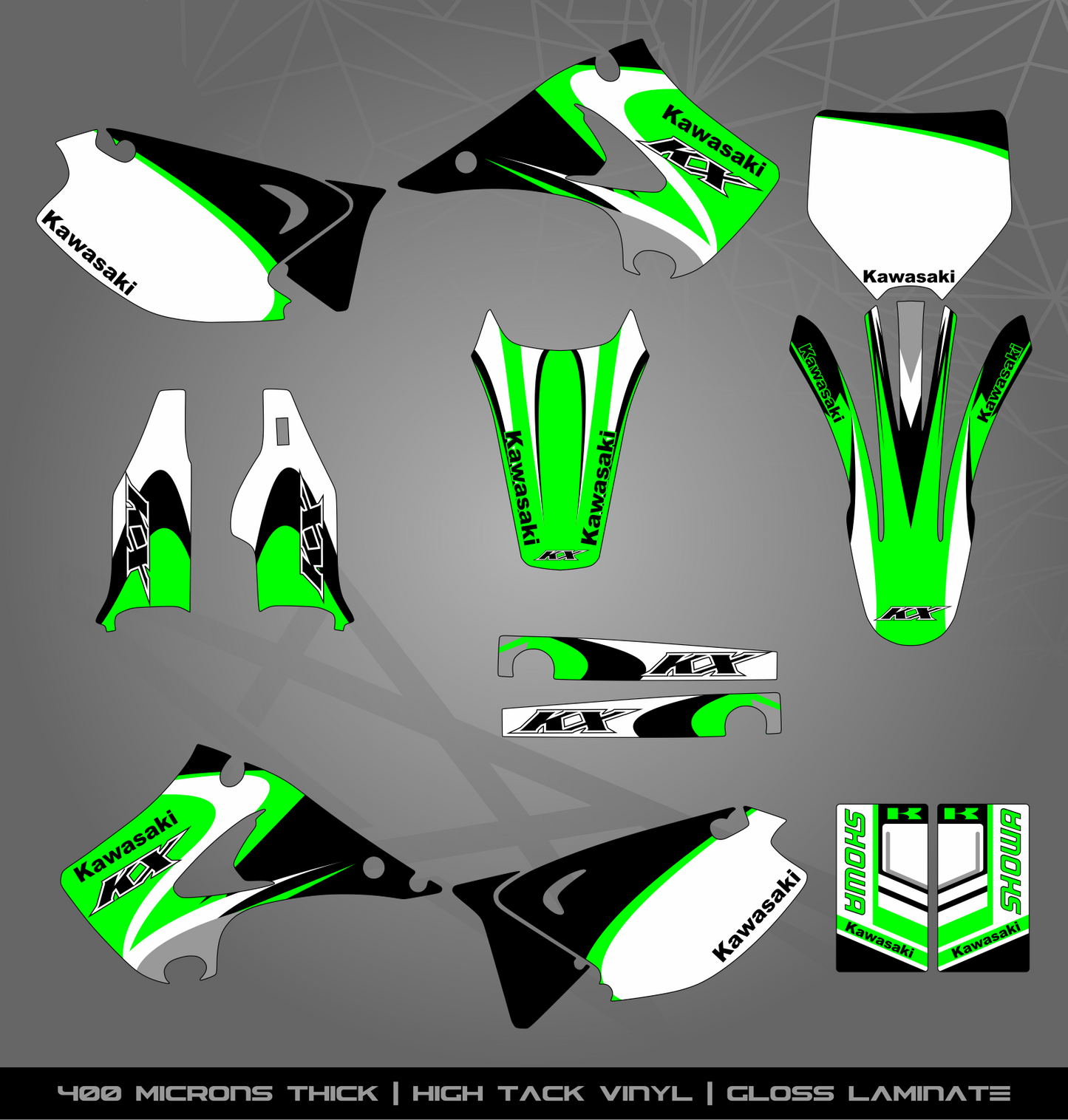Full Sticker Kit for Kawasaki MX Bikes