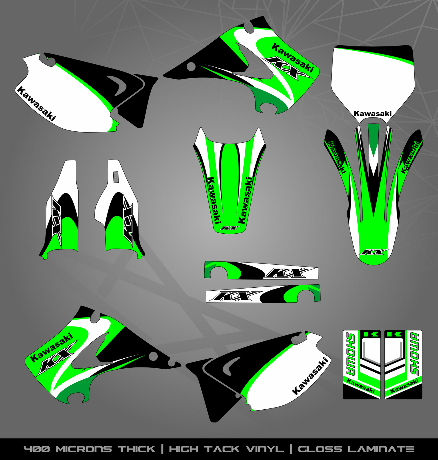 Full Sticker Kit for Kawasaki MX Bikes