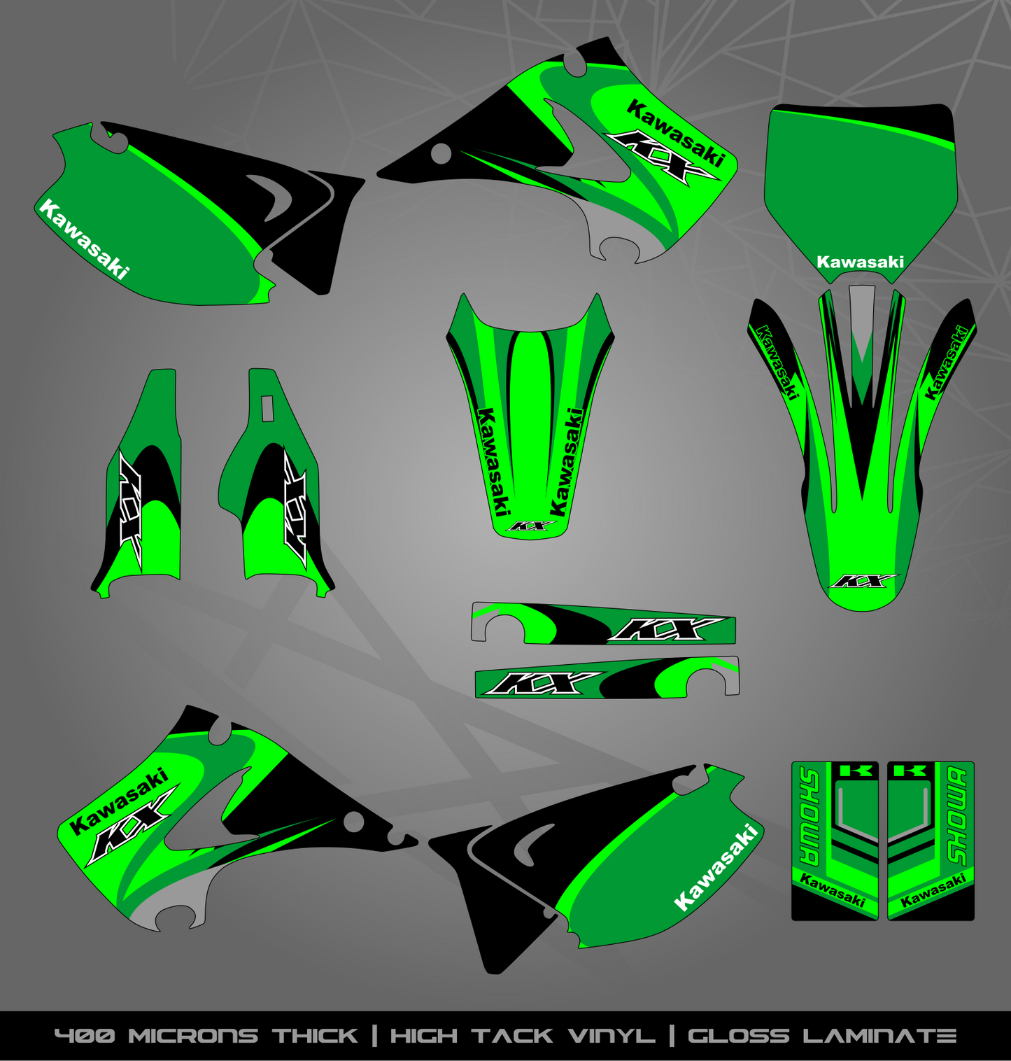 Full Sticker Kit for Kawasaki MX Bikes
