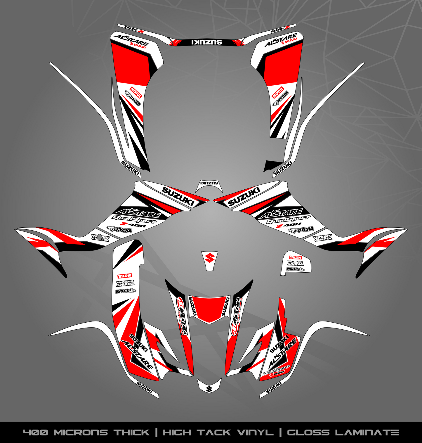 Full Sticker Kit for Suzuki LTZ 400 (2003-2008)