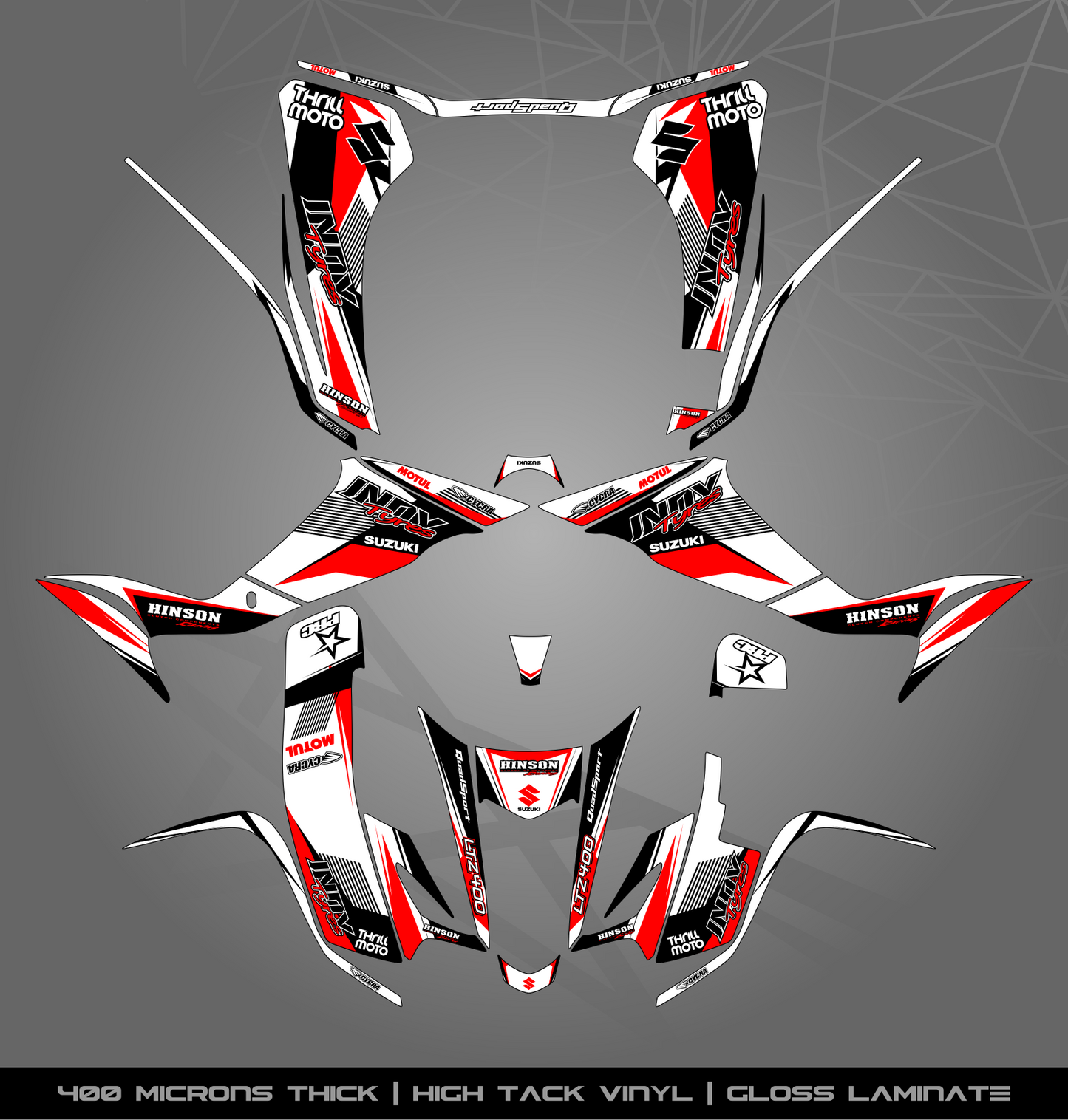Full Sticker Kit for Suzuki LTZ 400 (2003-2008)