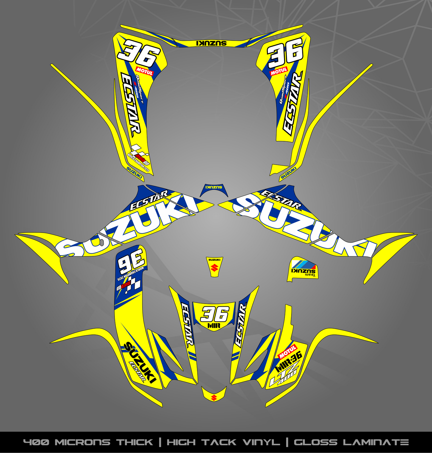 Full Sticker Kit for Suzuki LTZ 400 (2003-2008)