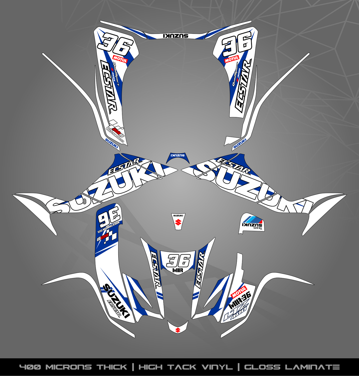 Full Sticker Kit for Suzuki LTZ 400 (2003-2008)