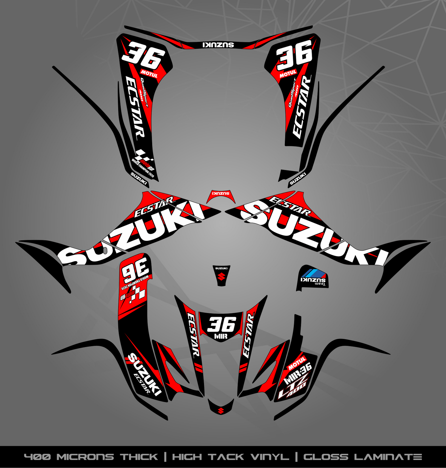 Full Sticker Kit for Suzuki LTZ 400 (2003-2008)