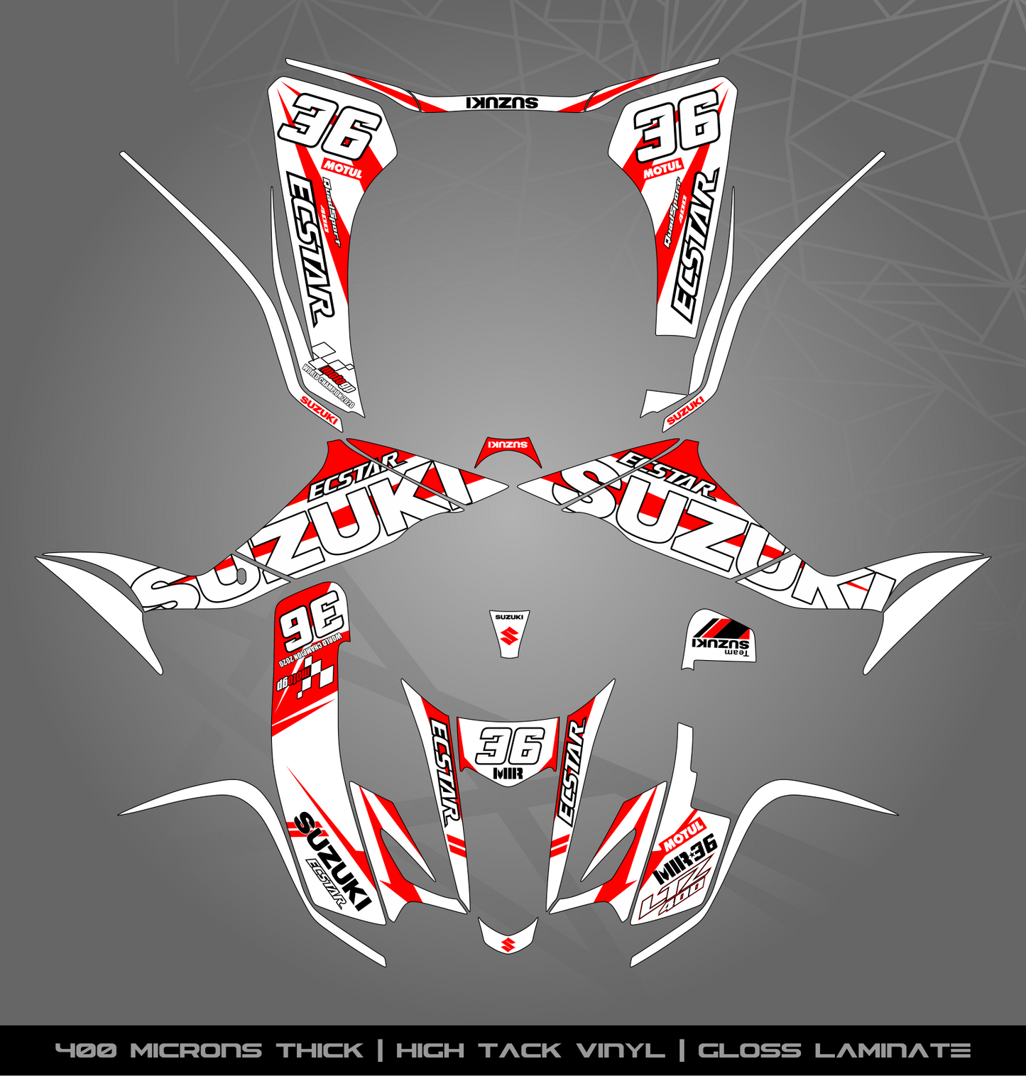 Full Sticker Kit for Suzuki LTZ 400 (2003-2008)